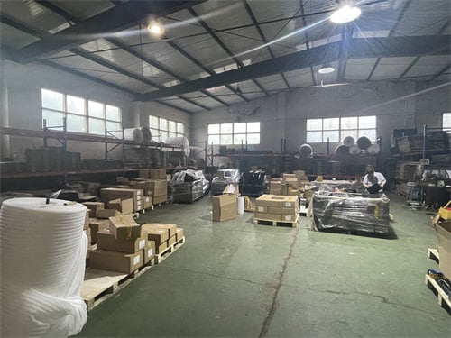 Engineering vehicle parts boxing area