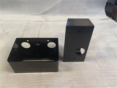 Welded metal housing